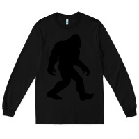 Black bigfoot in black design Long Sleeve Tee - artisFamous