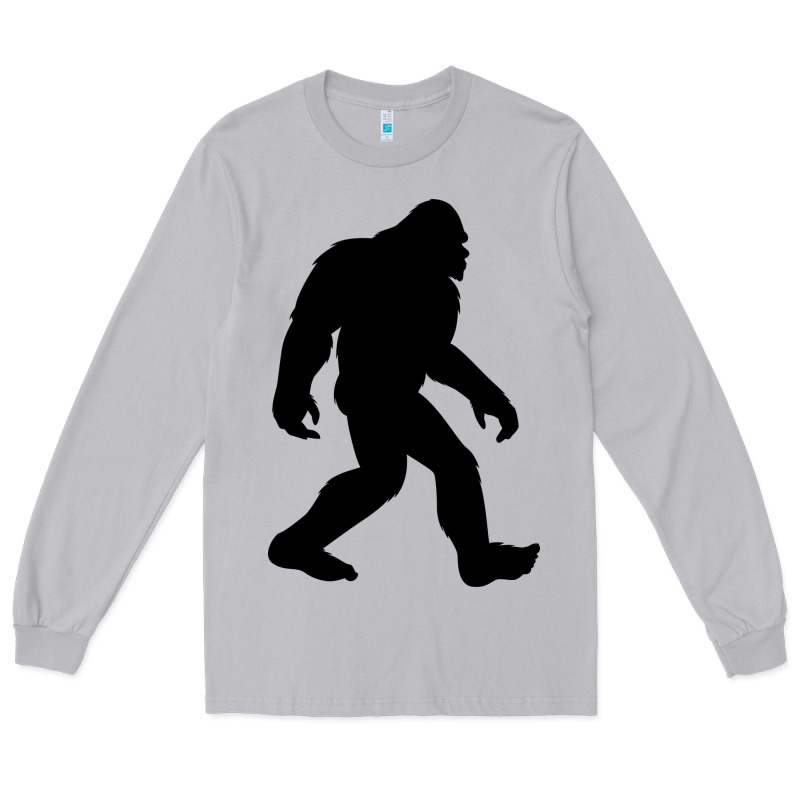 Bigfoot In Black Design Long Sleeve Tee by artisFamous | Teevron