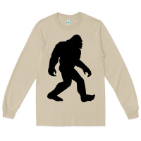 Mushroom bigfoot in black design Long Sleeve Tee - artisFamous
