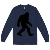 Navy bigfoot in black design Long Sleeve Tee - artisFamous