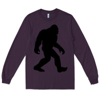 Plum bigfoot in black design Long Sleeve Tee - artisFamous