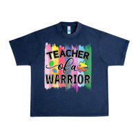 Navy Teacher of a warrior Urban Heavy Tee - CowhideDigitalArt