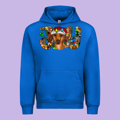 Dachshund Christmas Joy Urban Hoodie Designed By Ranaportraitstore