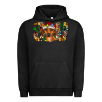 Pigment Black dachshund christmas joy Urban Hoodie - RanaPortraitStore