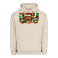 Pigment French Oak dachshund christmas joy Urban Hoodie - RanaPortraitStore