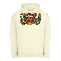 Pigment Pistachio dachshund christmas joy Urban Hoodie - RanaPortraitStore