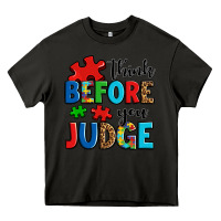 Asphalt think before you judge Heavy Core Tee - OliviaCreatesArt