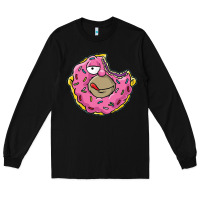 Black DONUT Long Sleeve Tee - artisFamous