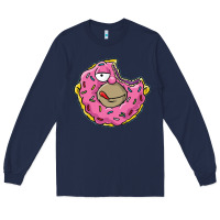 Navy DONUT Long Sleeve Tee - artisFamous