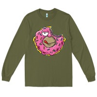 Army Green DONUT Long Sleeve Tee - artisFamous