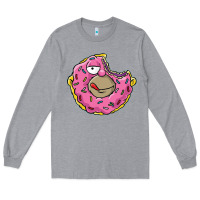 Heather Grey DONUT Long Sleeve Tee - artisFamous