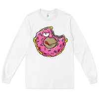 White DONUT Long Sleeve Tee - artisFamous