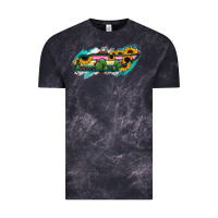 Cloud Black Tennessee Map Sunflower Cactus Serape Vintage Tee - RanaPortraitStore