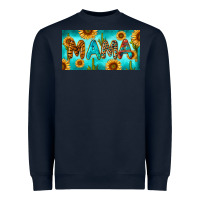Navy western mama with sunflowers and cactus Heavyweight Sweatshirt - RanaPortraitStore