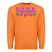 Carrot mama of girls floral pattern turquoise heart Premium Sweatshirt - Jasminsmagicworld