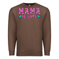 Chestnut mama of girls floral pattern turquoise heart Premium Sweatshirt - Jasminsmagicworld