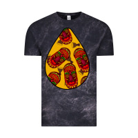 Cloud Black african masks teardrop  5 Vintage Tee - BundleAndBundleShop