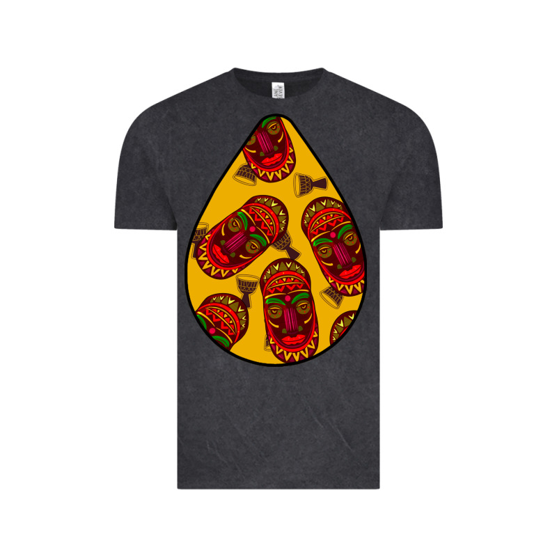 African Masks Teardrop  5 Vintage Tee by BundleAndBundleShop | Teevron
