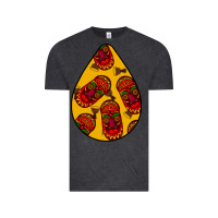 Vintage Black african masks teardrop  5 Vintage Tee - BundleAndBundleShop