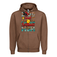 Chestnut loud and proud softball mom Zipper Hoodie - RanaPortraitStore