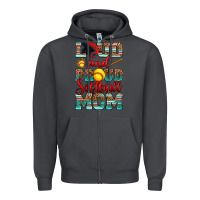 Smoke loud and proud softball mom Zipper Hoodie - RanaPortraitStore