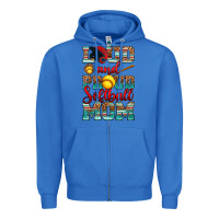 True Royal loud and proud softball mom Zipper Hoodie - RanaPortraitStore