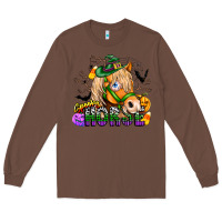 Chestnut spooky horse Long Sleeve Tee - CowhideDigitalArt