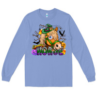 Colony Blue spooky horse Long Sleeve Tee - CowhideDigitalArt