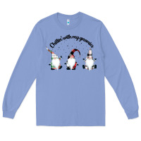 Colony Blue chillin' with my gnomies for light Long Sleeve Tee - artisFamous