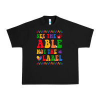 Black see the able not the label Urban Heavy Tee - CowhideDigitalArt