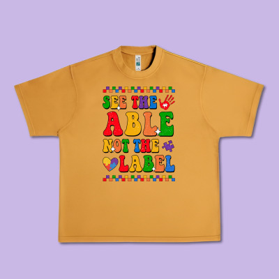 See The Able Not The Label Urban Heavy Tee Designed By Cowhidedigitalart