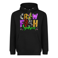 Black crawfish season mardi gras carnival fleur de lis Heavyweight Hoodie - Jasminsmagicworld