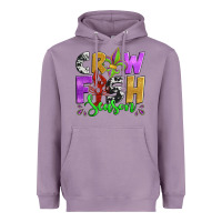 Lavender crawfish season mardi gras carnival fleur de lis Heavyweight Hoodie - Jasminsmagicworld