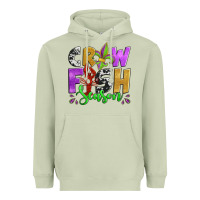 Matcha crawfish season mardi gras carnival fleur de lis Heavyweight Hoodie - Jasminsmagicworld