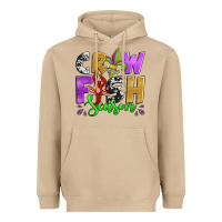 Mushroom crawfish season mardi gras carnival fleur de lis Heavyweight Hoodie - Jasminsmagicworld