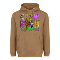 Toasted Coconut crawfish season mardi gras carnival fleur de lis Heavyweight Hoodie - Jasminsmagicworld