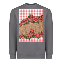 Storm valentines day burlap background Heavyweight Sweatshirt - Jasminsmagicworld