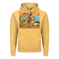 Vintage Mustard fall rabbit  mousepad Vintage Hoodie - LillyAllenDesigns