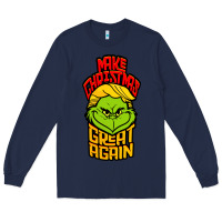 Navy Maga Christmas Edition Long Sleeve Tee - artisFamous