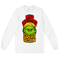 White Maga Christmas Edition Long Sleeve Tee - artisFamous