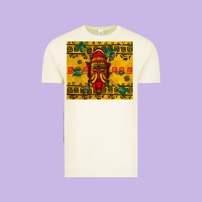 African Mask Tumbler Vintage Tee Designed By Bundleandbundleshop