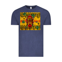 Vintage Denim african mask tumbler Vintage Tee - BundleAndBundleShop