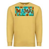 Antique Gold western mama with sunflowers and cactus Premium Sweatshirt - RanaPortraitStore