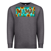 Charcoal Heather western mama with sunflowers and cactus Premium Sweatshirt - RanaPortraitStore