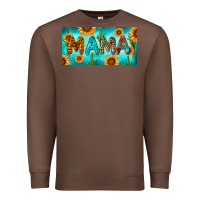 Chestnut western mama with sunflowers and cactus Premium Sweatshirt - RanaPortraitStore