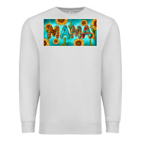 Dove Grey western mama with sunflowers and cactus Premium Sweatshirt - RanaPortraitStore