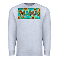 Heather Grey western mama with sunflowers and cactus Premium Sweatshirt - RanaPortraitStore