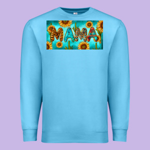 Western Mama With Sunflowers And Cactus Premium Sweatshirt Designed By Ranaportraitstore