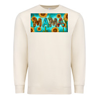 Sandshell western mama with sunflowers and cactus Premium Sweatshirt - RanaPortraitStore