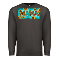 Smoke western mama with sunflowers and cactus Premium Sweatshirt - RanaPortraitStore